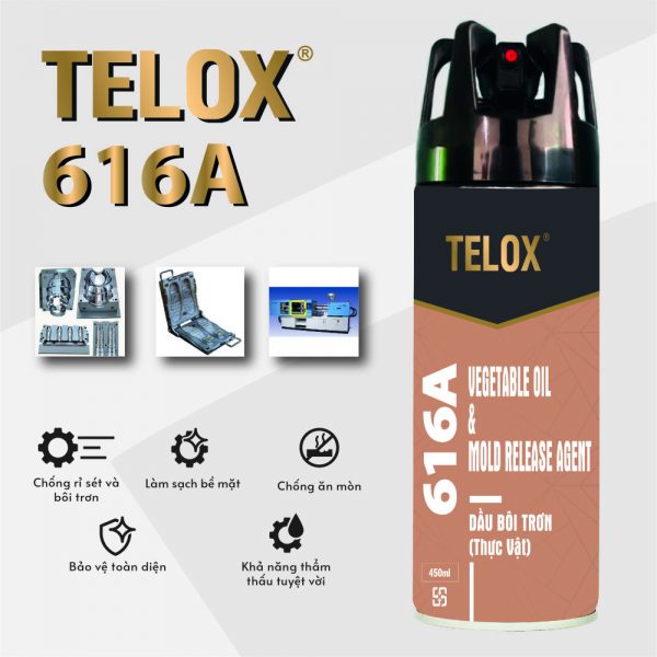 Bình xịt tách khuân 616A vegetable oil & mold release agent