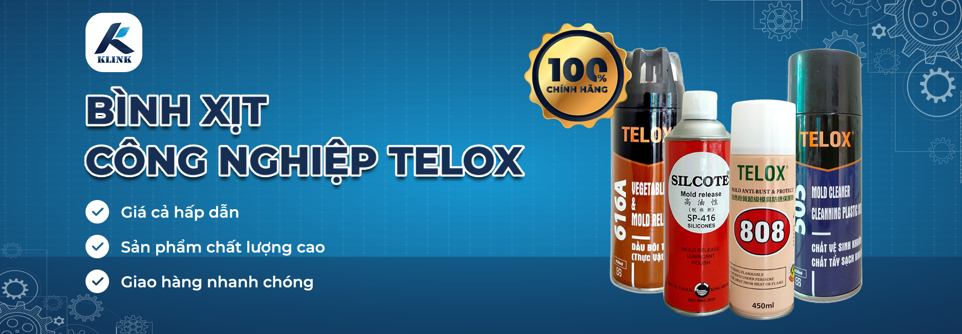 Bình xịt thương hiệu Telox